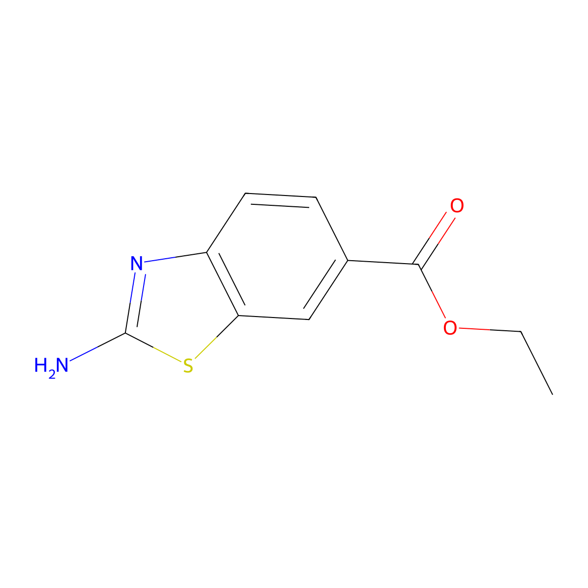Ethyl 2-Aminobenzothiazole-6-carboxylate molecular structure, CAS 50850-93-6