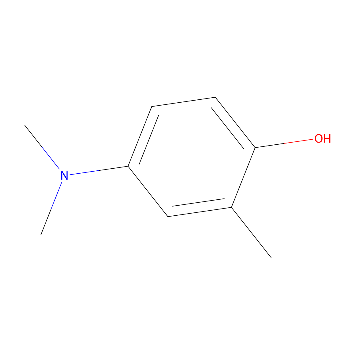 4-(Dimethylamino)-2-methylphenol molecular structure, CAS 50853-65-1