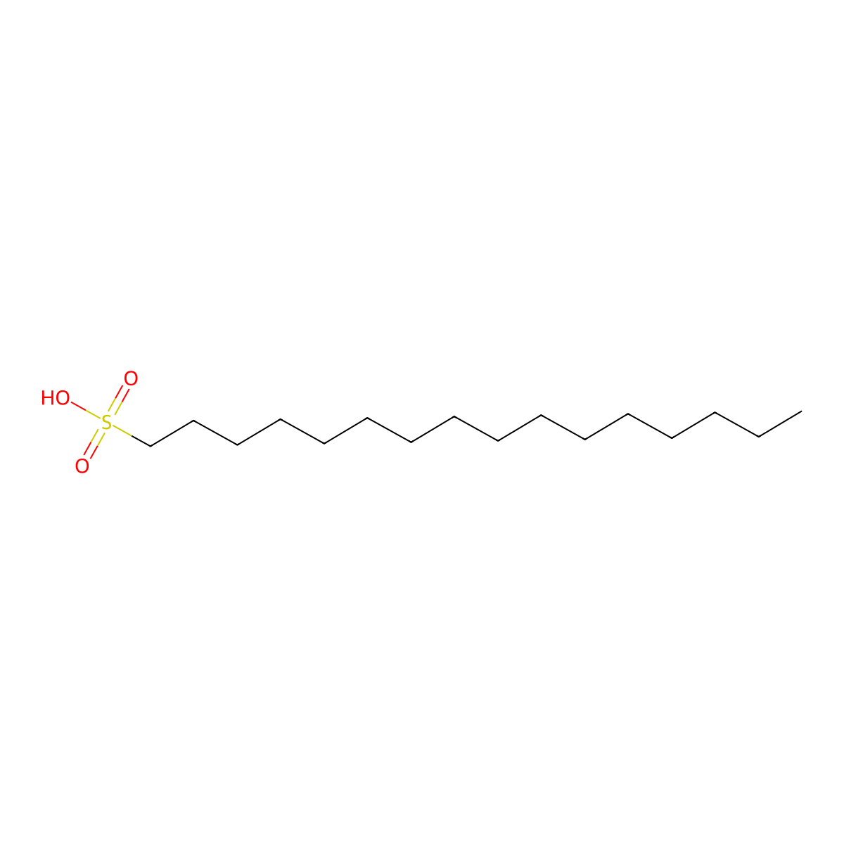 1-Hexadecanesulfonic acid molecular structure, CAS 50858-37-2