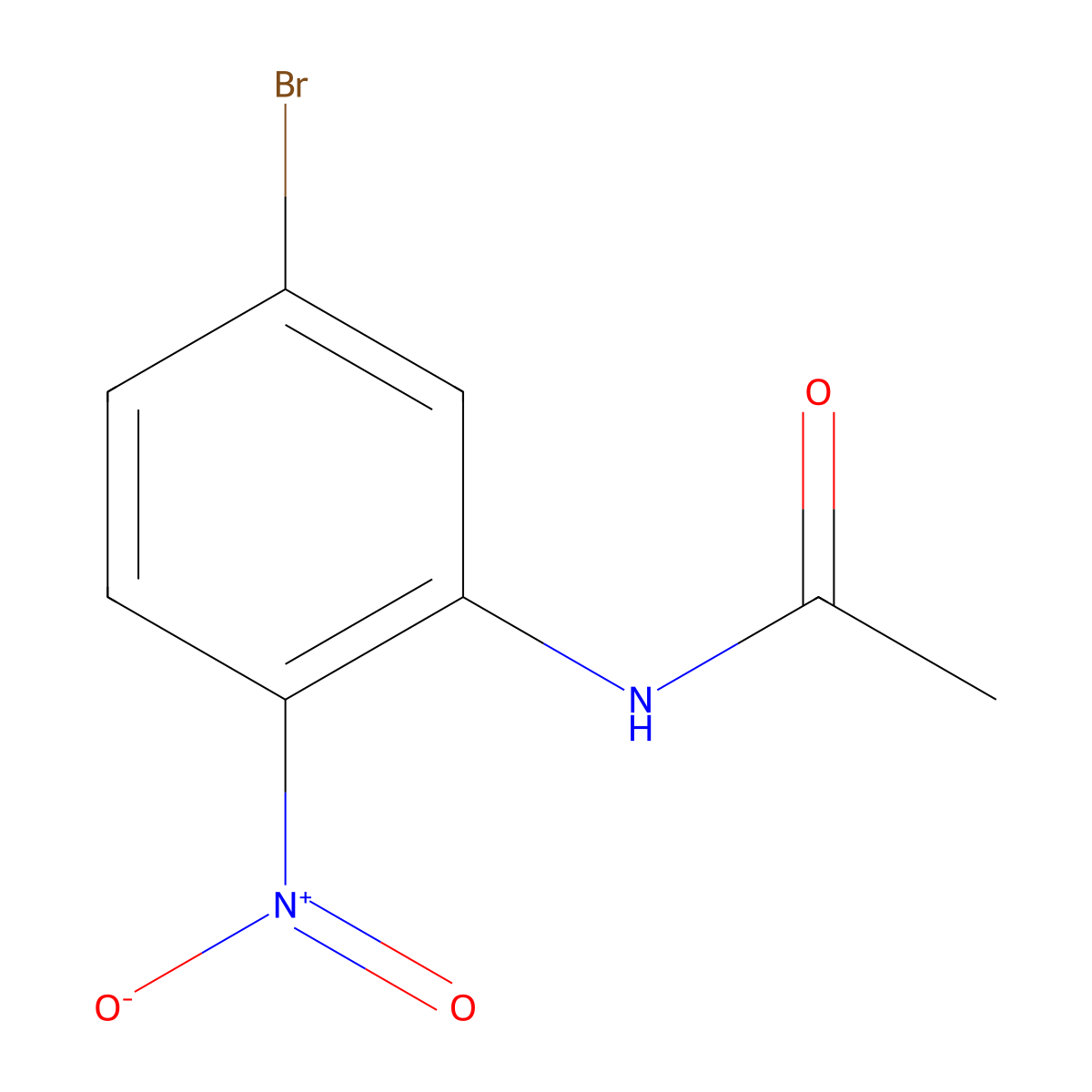 N-(5-bromo-2-nitrophenyl)acetamide molecular structure, CAS 50863-02-0