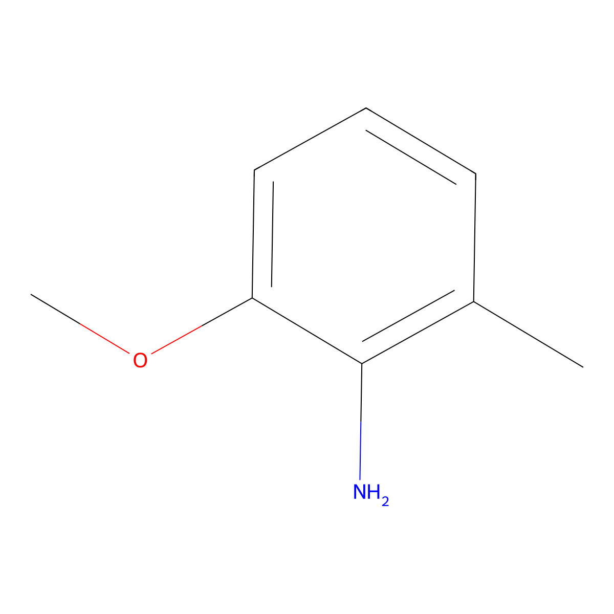 2-Methoxy-6-methylaniline molecular structure, CAS 50868-73-0
