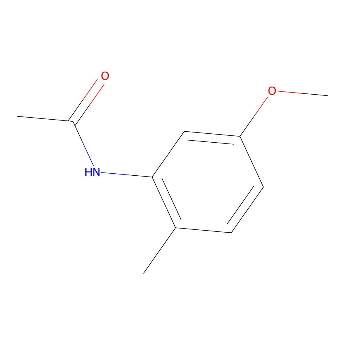n-(5-Methoxy-2-methylphenyl)acetamide molecular structure, CAS 50868-75-2