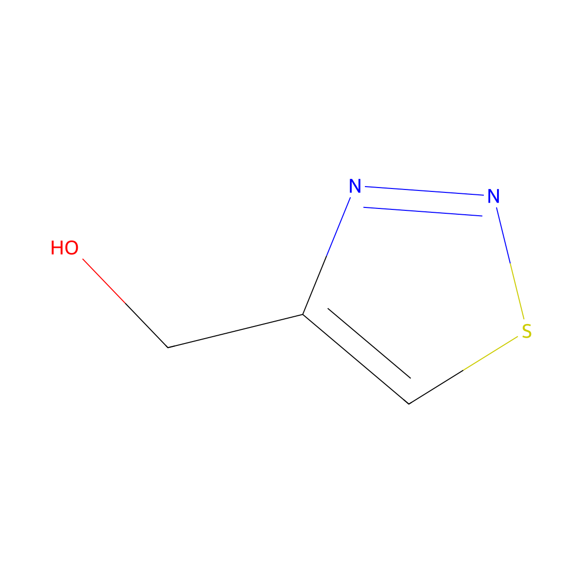 1,2,3-Thiadiazol-4-ylmethanol molecular structure, CAS 50868-99-0