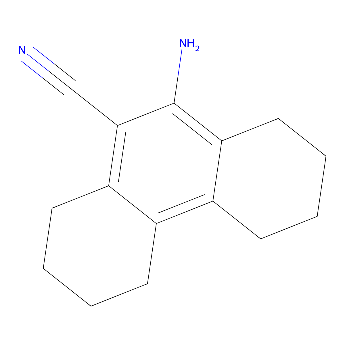 10-Amino-1,2,3,4,5,6,7,8-octahydrophenanthrene-9-carbonitrile molecular structure, CAS 50870-04-7