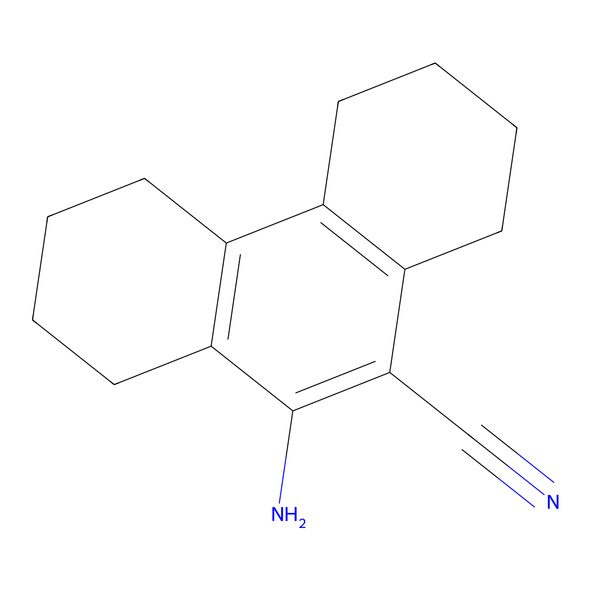 10-Amino-1,2,3,4,5,6,7,8-octahydrophenanthrene-9-carbonitrile molecular structure, CAS 50870-04-7