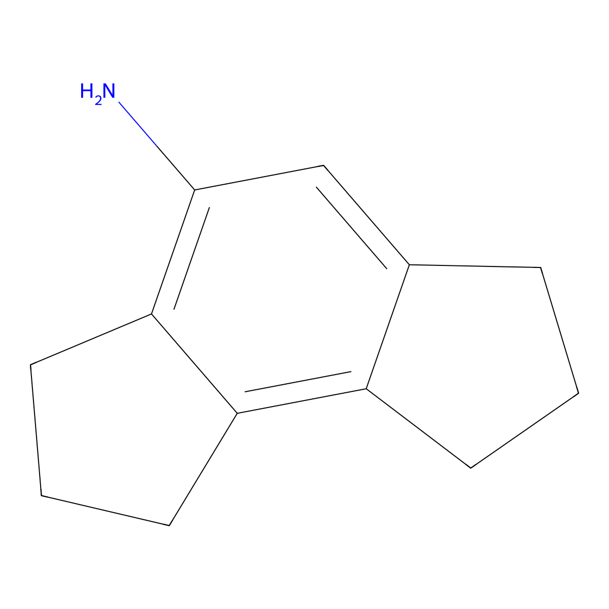 1,2,3,6,7,8-Hexahydro-as-indacen-4-amine molecular structure, CAS 50870-09-2