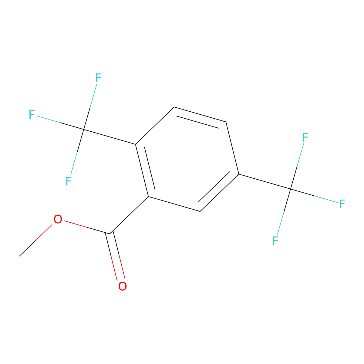 Methyl 2,5-bis(trifluoromethyl)benzoate molecular structure, CAS 50870-30-9