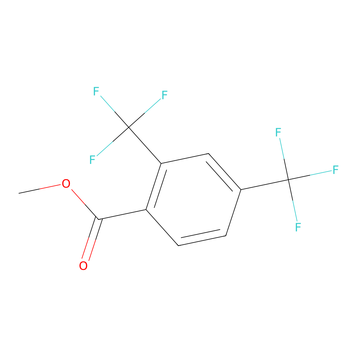 Methyl 2,4-bis(trifluoromethyl)benzoate molecular structure, CAS 50870-31-0