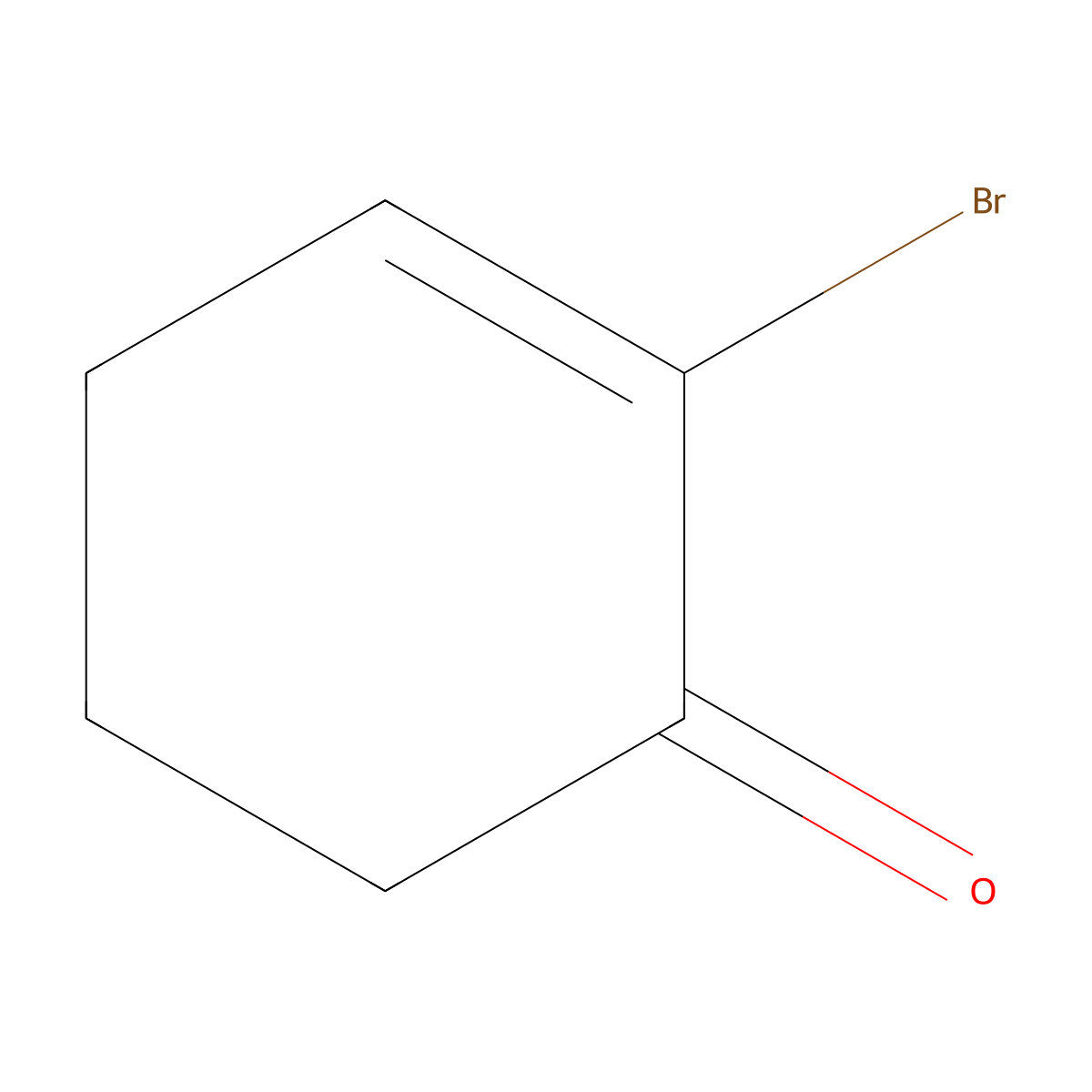 2-Bromocyclohex-2-en-1-one molecular structure, CAS 50870-61-6