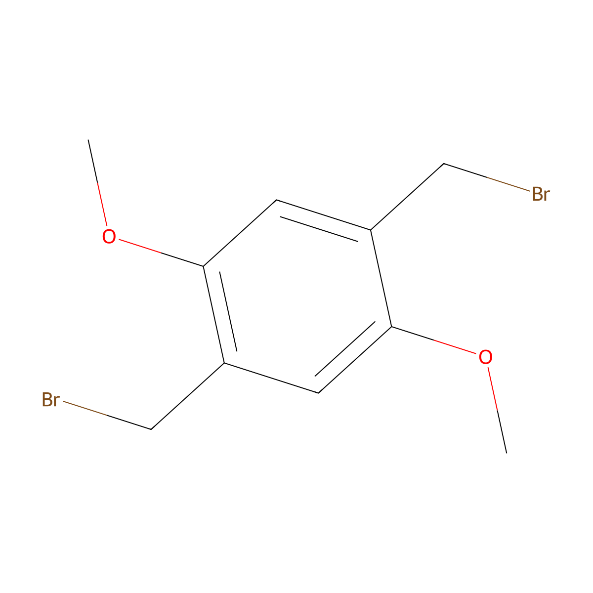 1,4-Bis(bromomethyl)-2,5-dimethoxybenzene molecular structure, CAS 50874-27-6