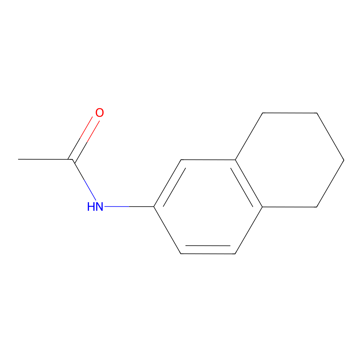 N-(5,6,7,8-tetrahydronaphthalen-2-yl)acetamide molecular structure, CAS 50878-03-0