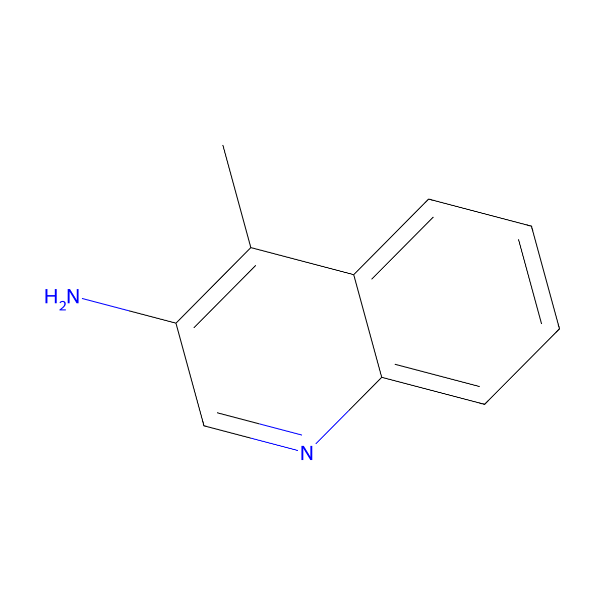 4-Methylquinolin-3-amine molecular structure, CAS 50878-90-5