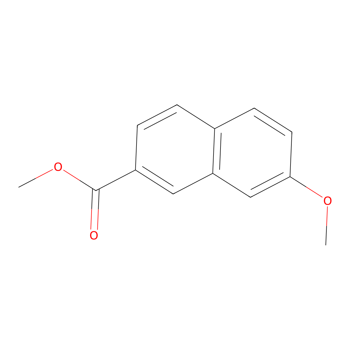 Methyl 7-methoxynaphthalene-2-carboxylate molecular structure, CAS 5088-92-6