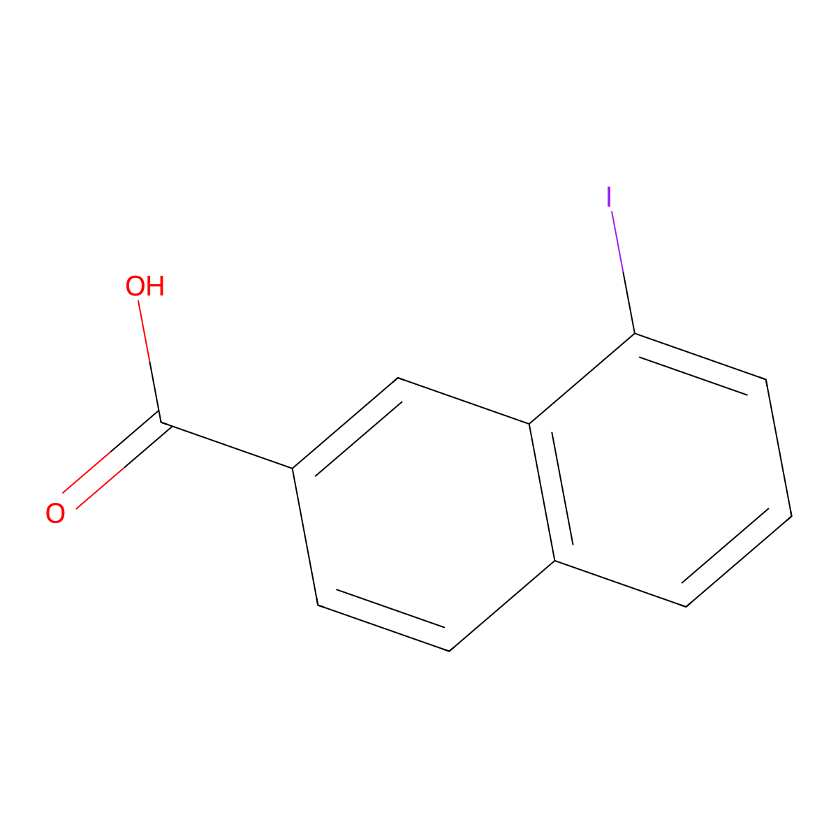 8-Iodo-2-naphthoic acid molecular structure, CAS 5088-94-8