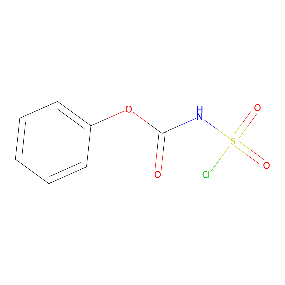 phenyl N-(chlorosulfonyl)carbamate molecular structure, CAS 50881-36-2