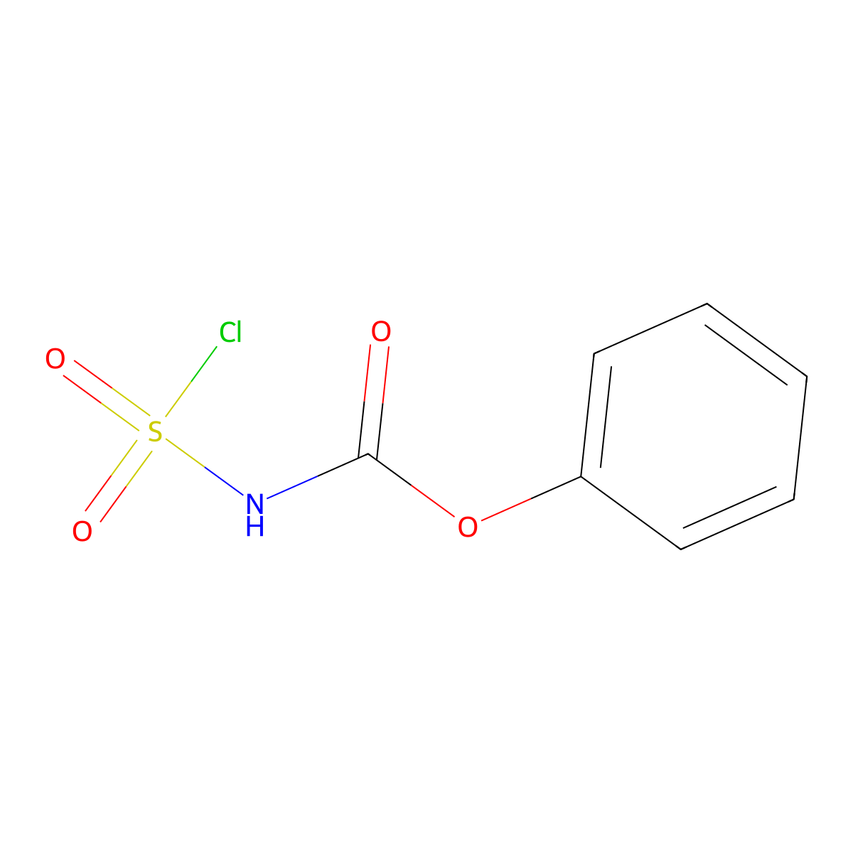 phenyl N-(chlorosulfonyl)carbamate molecular structure, CAS 50881-36-2