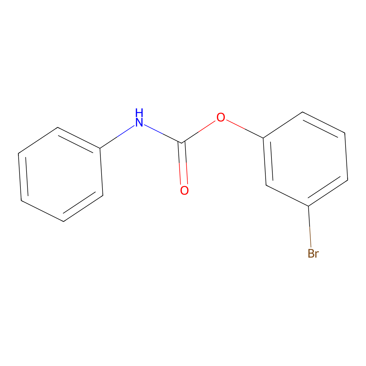 (3-bromophenyl) N-phenylcarbamate molecular structure, CAS 50882-30-9