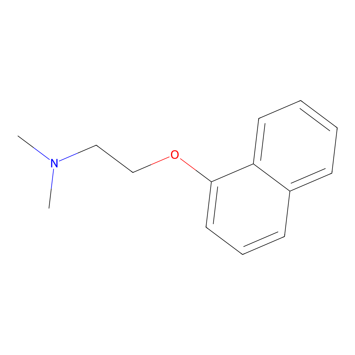 Dimethyl-[2-(naphthalen-1-yloxy)-ethyl]-amine molecular structure, CAS 50882-70-7