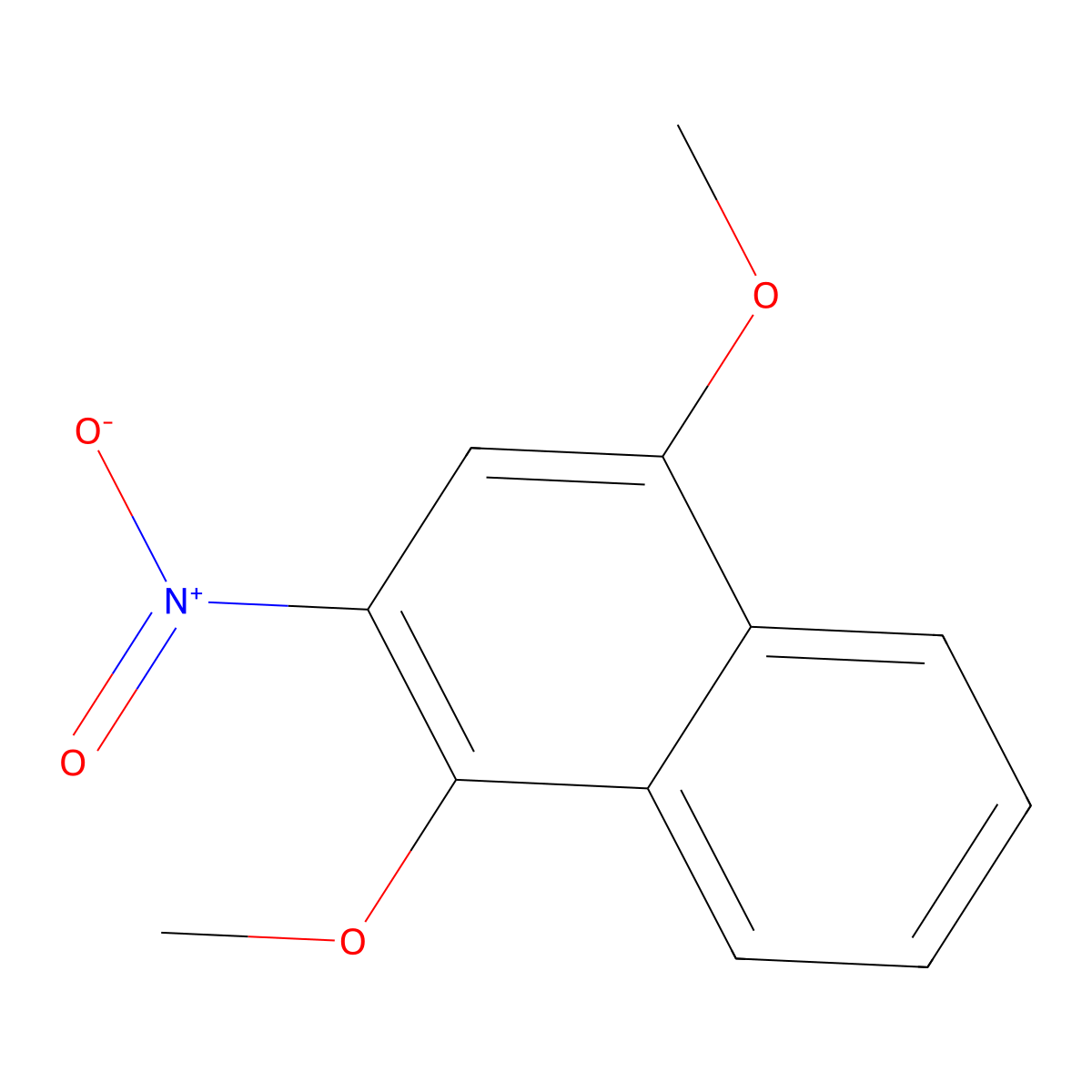 1,4-Dimethoxy-2-nitronaphthalene molecular structure, CAS 50885-07-9