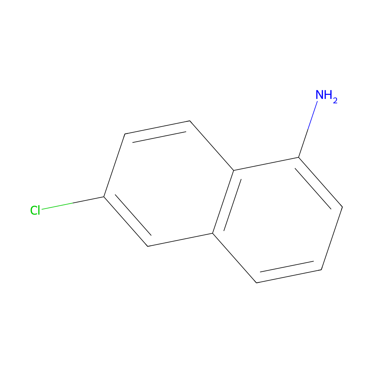 6-Chloronaphthalen-1-amine molecular structure, CAS 50885-10-4