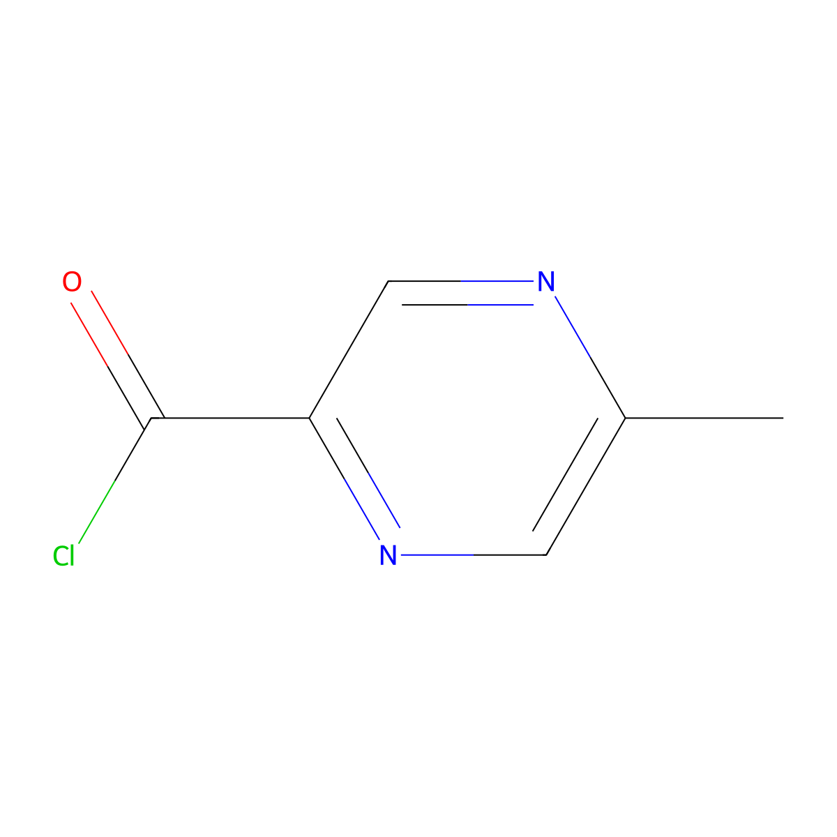 5-Methylpyrazine-2-carbonyl chloride molecular structure, CAS 50886-34-5