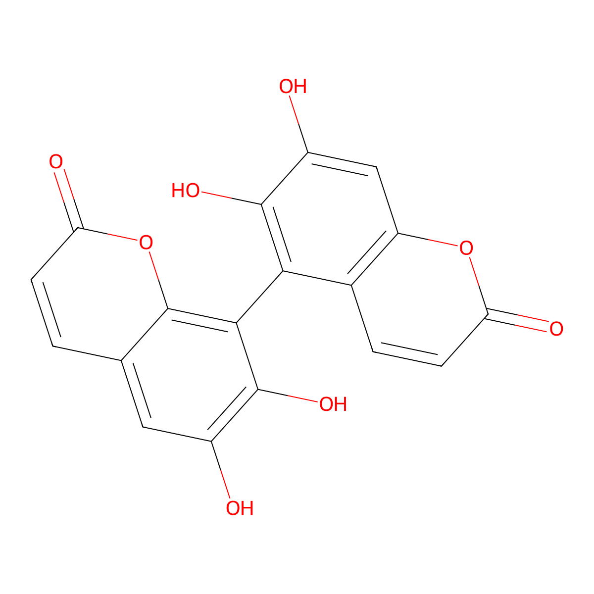 Isoeuphorbetin molecular structure, CAS 50886-61-8