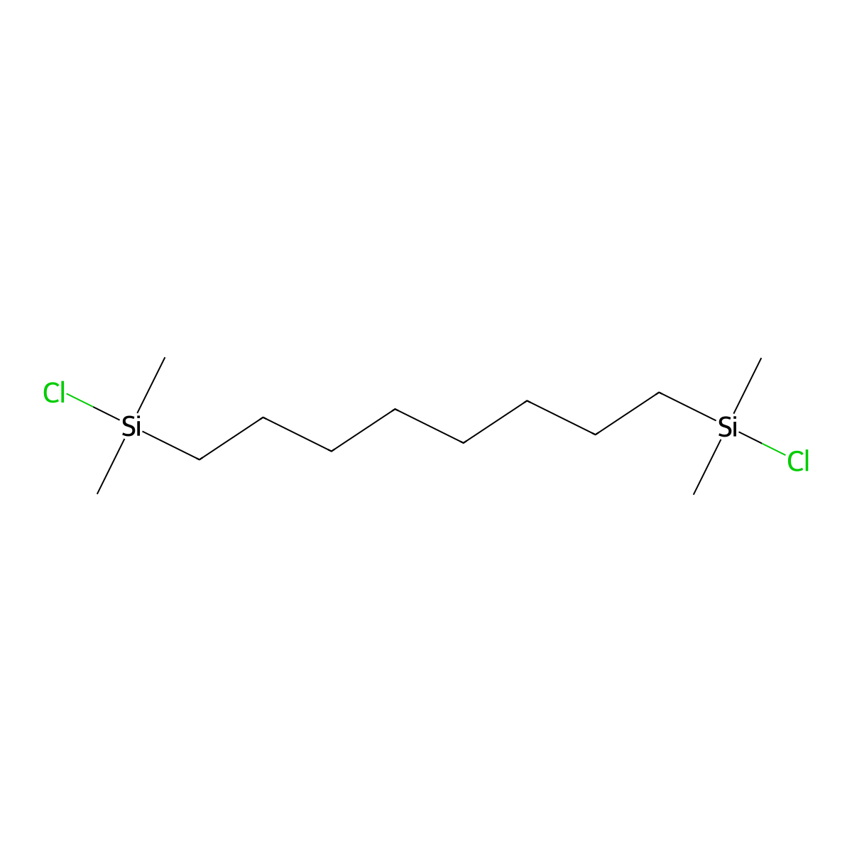 Octane-1,8-diylbis[chlorodimethylsilane] molecular structure, CAS 5089-28-1