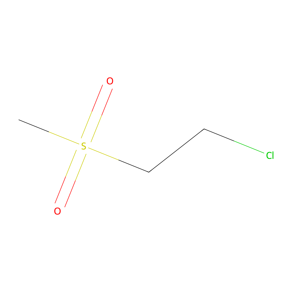 1-Chloro-2-methanesulfonylethane molecular structure, CAS 50890-51-2