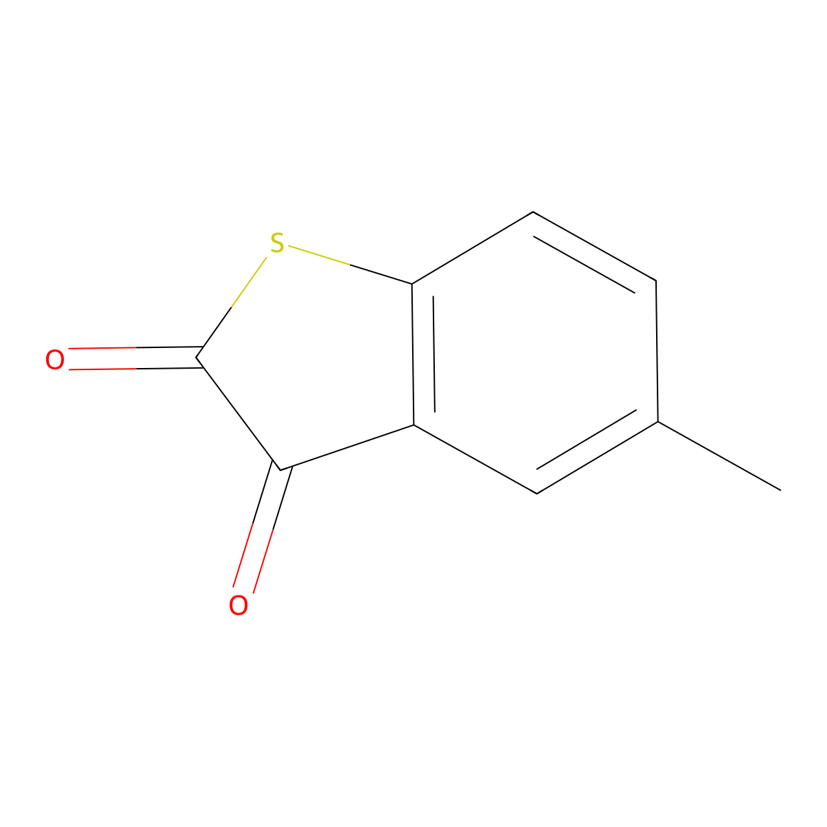 5-Methyl-1-benzothiophene-2,3-dione molecular structure, CAS 50891-89-9