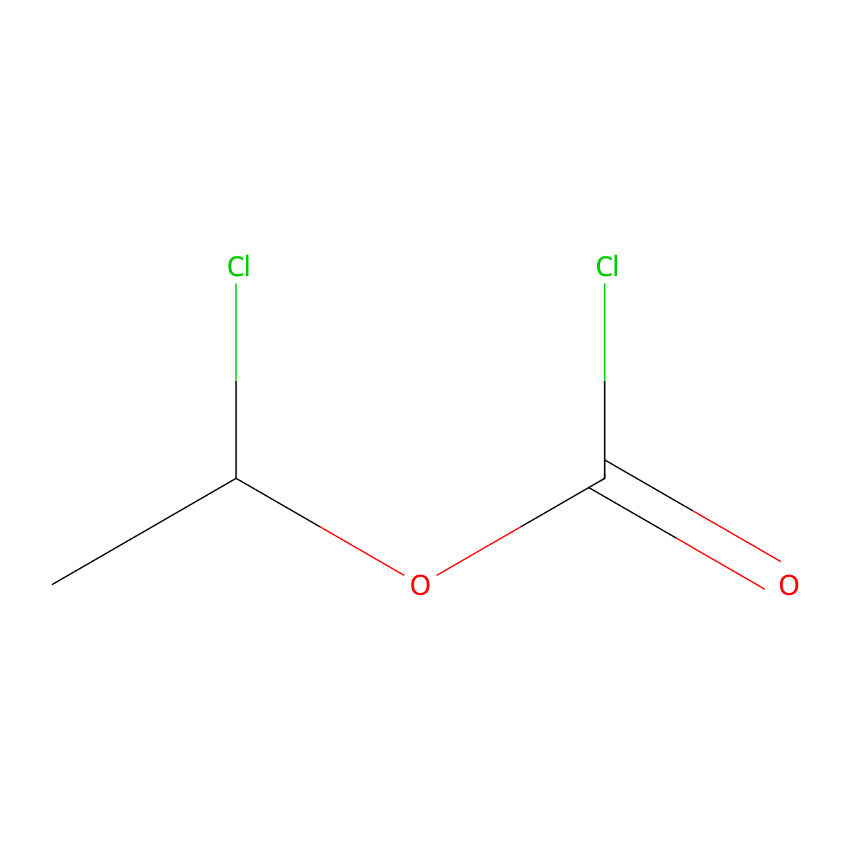 1-Chloroethyl chloroformate molecular structure, CAS 50893-53-3