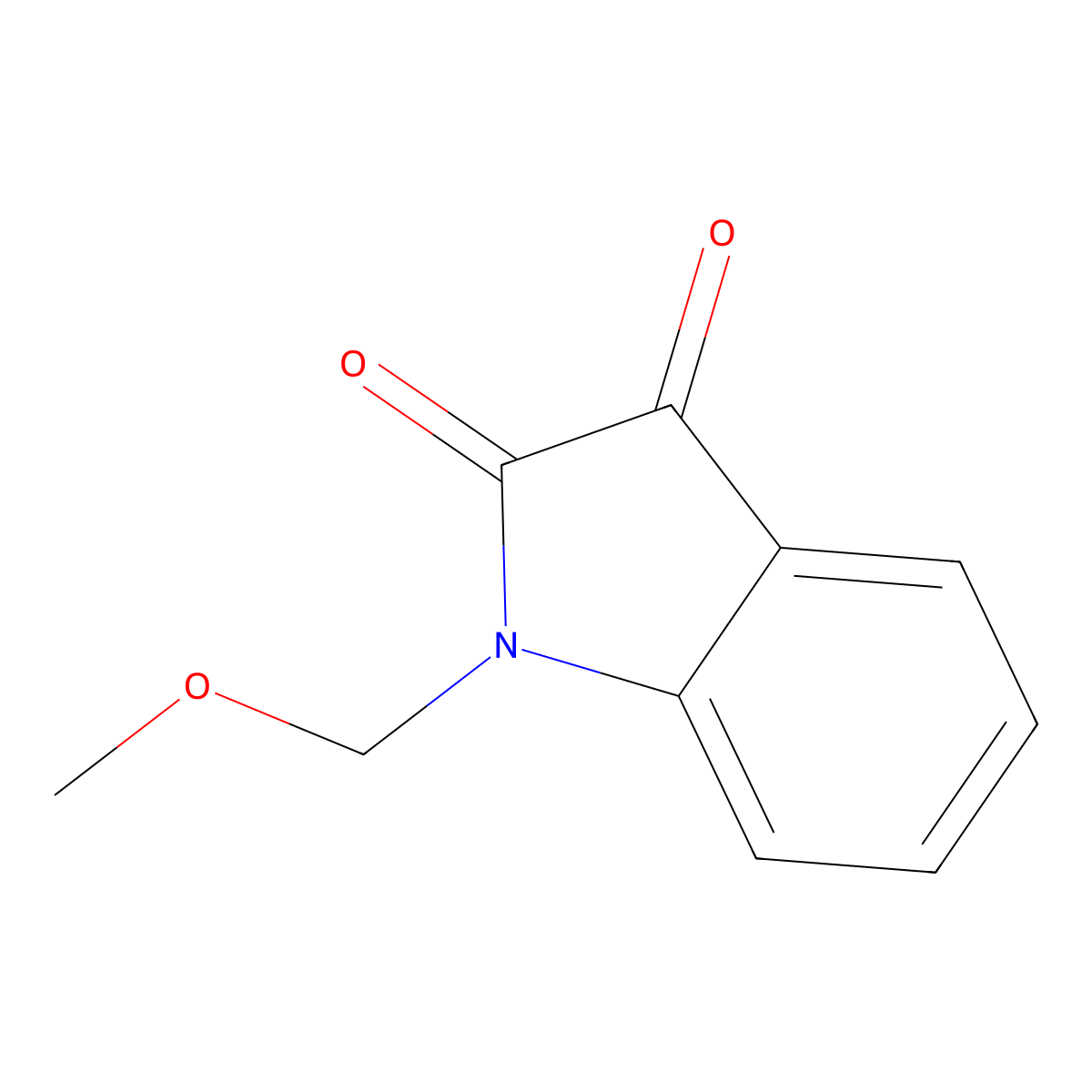 1-(Methoxymethyl)indole-2,3-dione molecular structure, CAS 50899-39-3