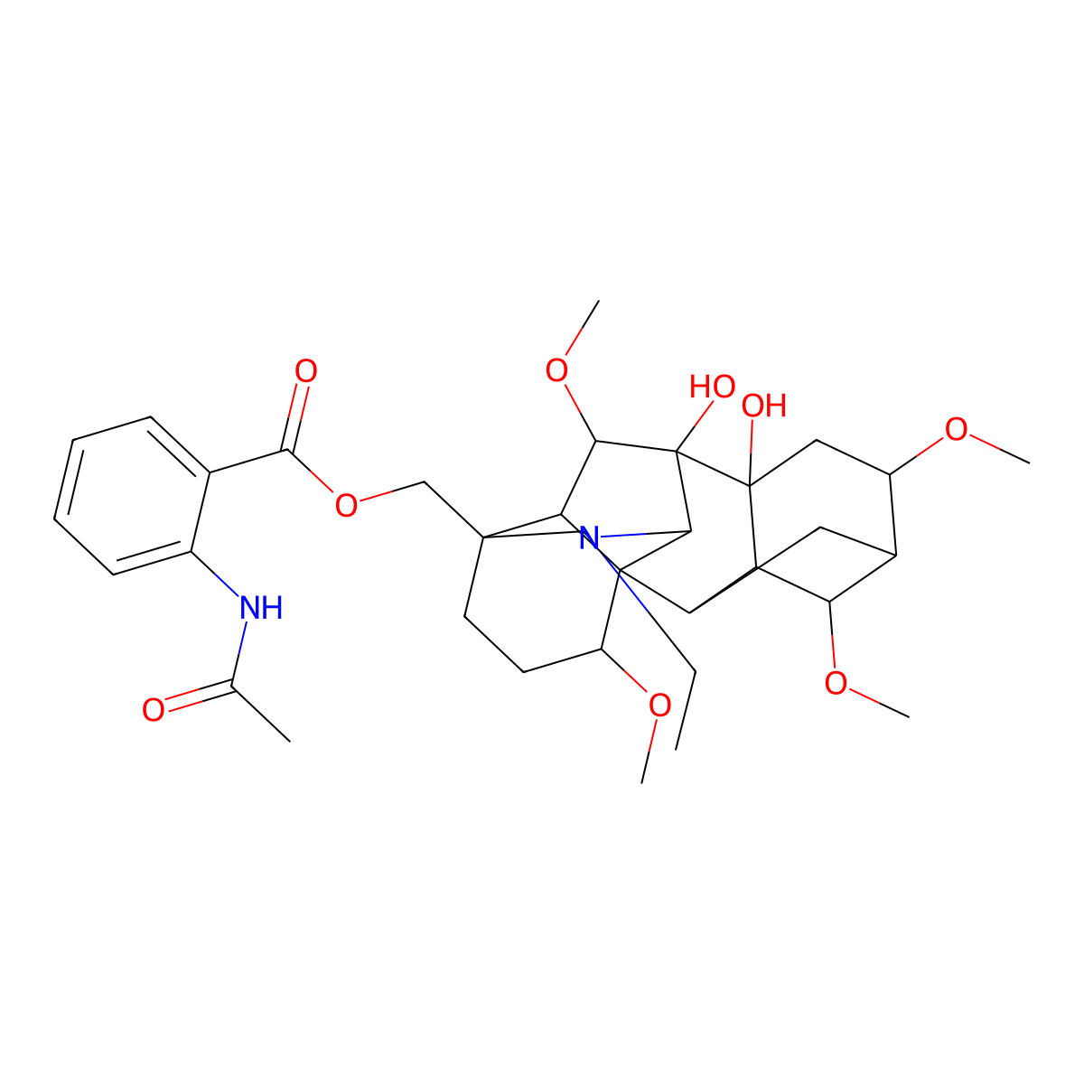 Ajacine molecular structure, CAS 509-17-1