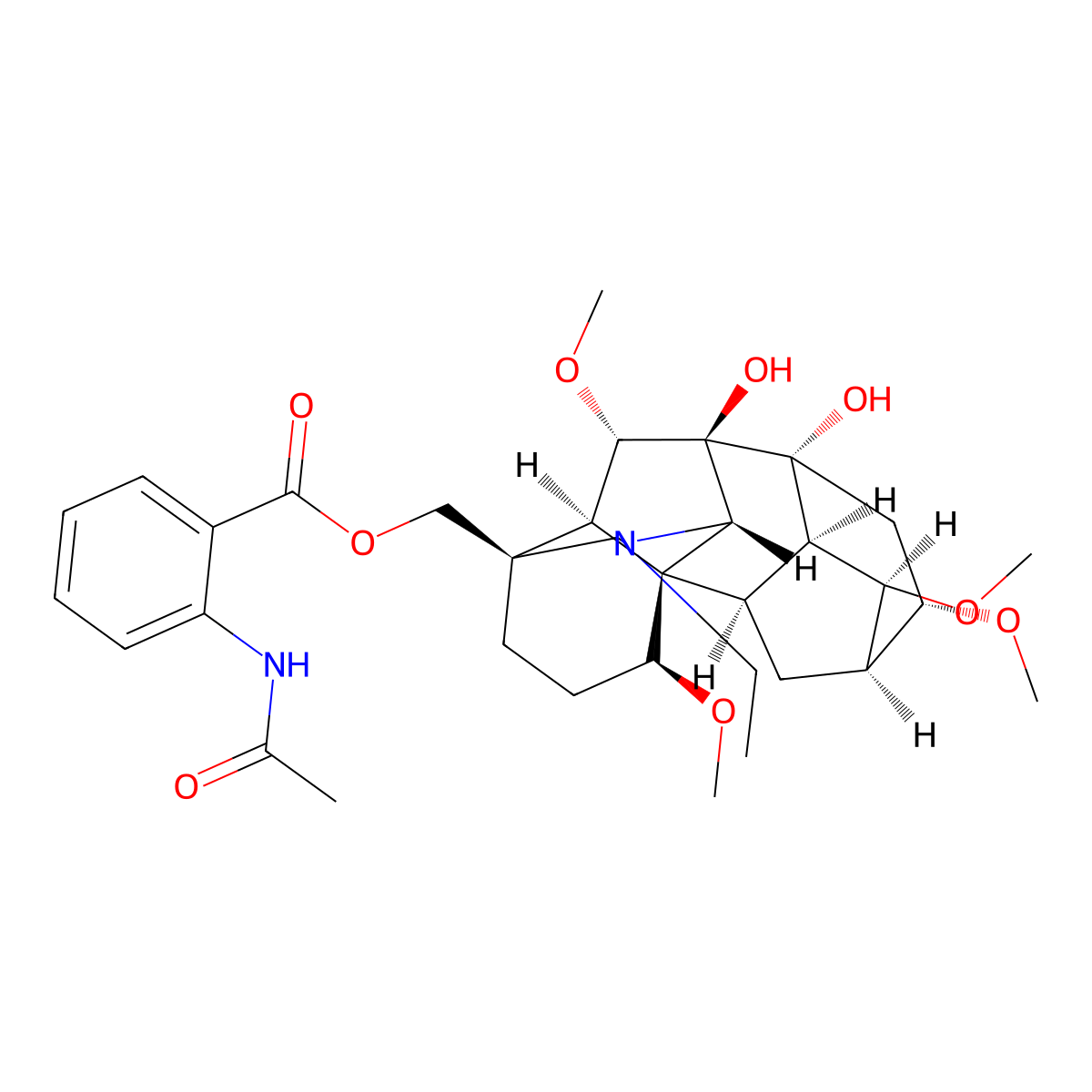 Ajacine molecular structure, CAS 509-17-1