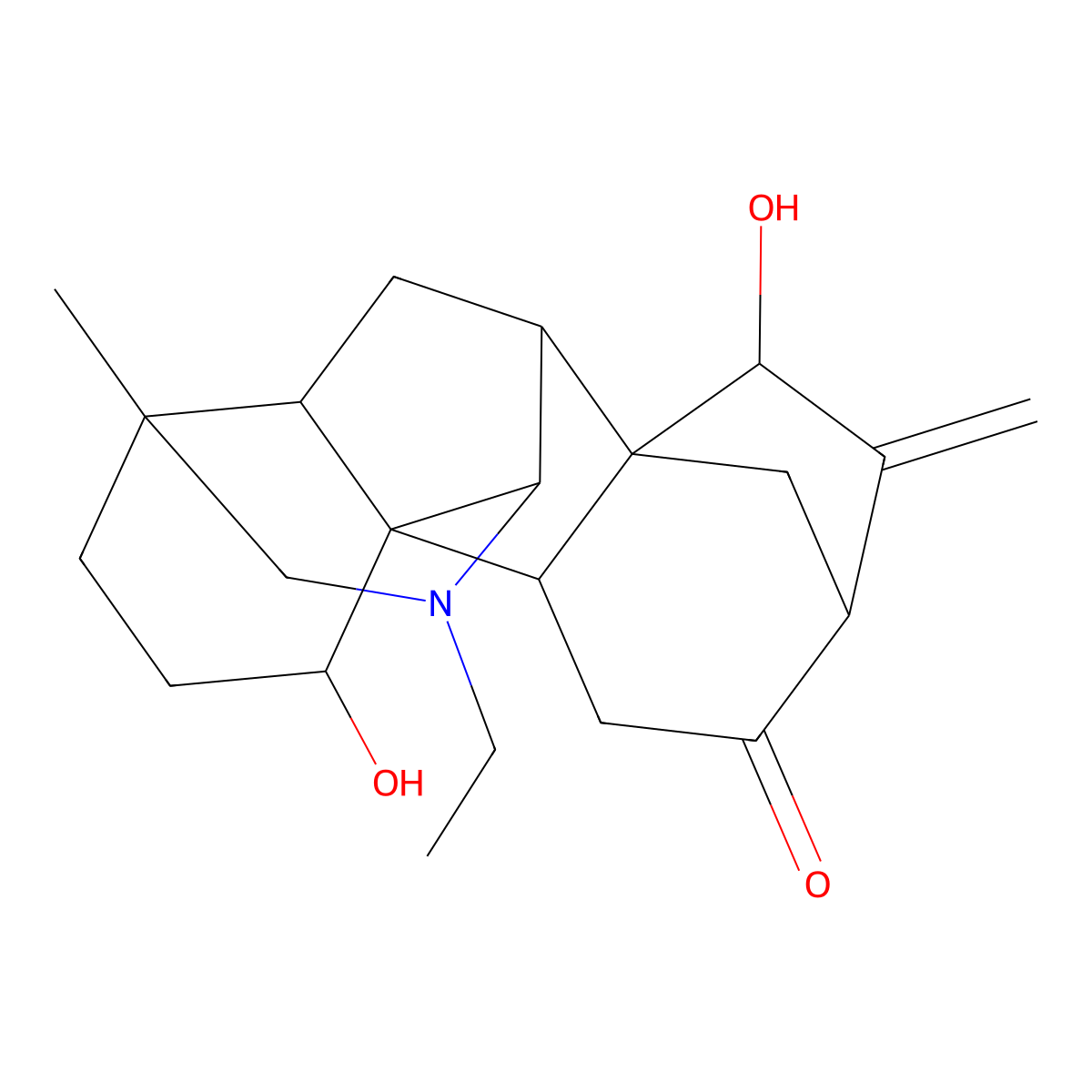 Songorine molecular structure, CAS 509-24-0