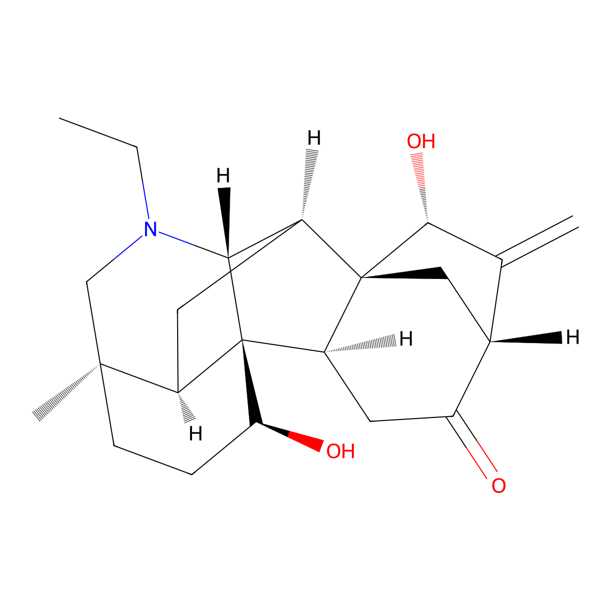 Songorine molecular structure, CAS 509-24-0