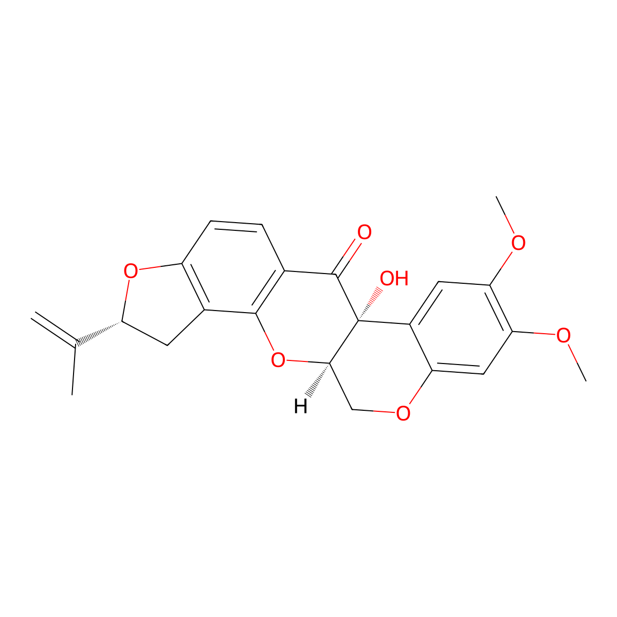 12A-Hydroxyrotenone molecular structure, CAS 509-96-6
