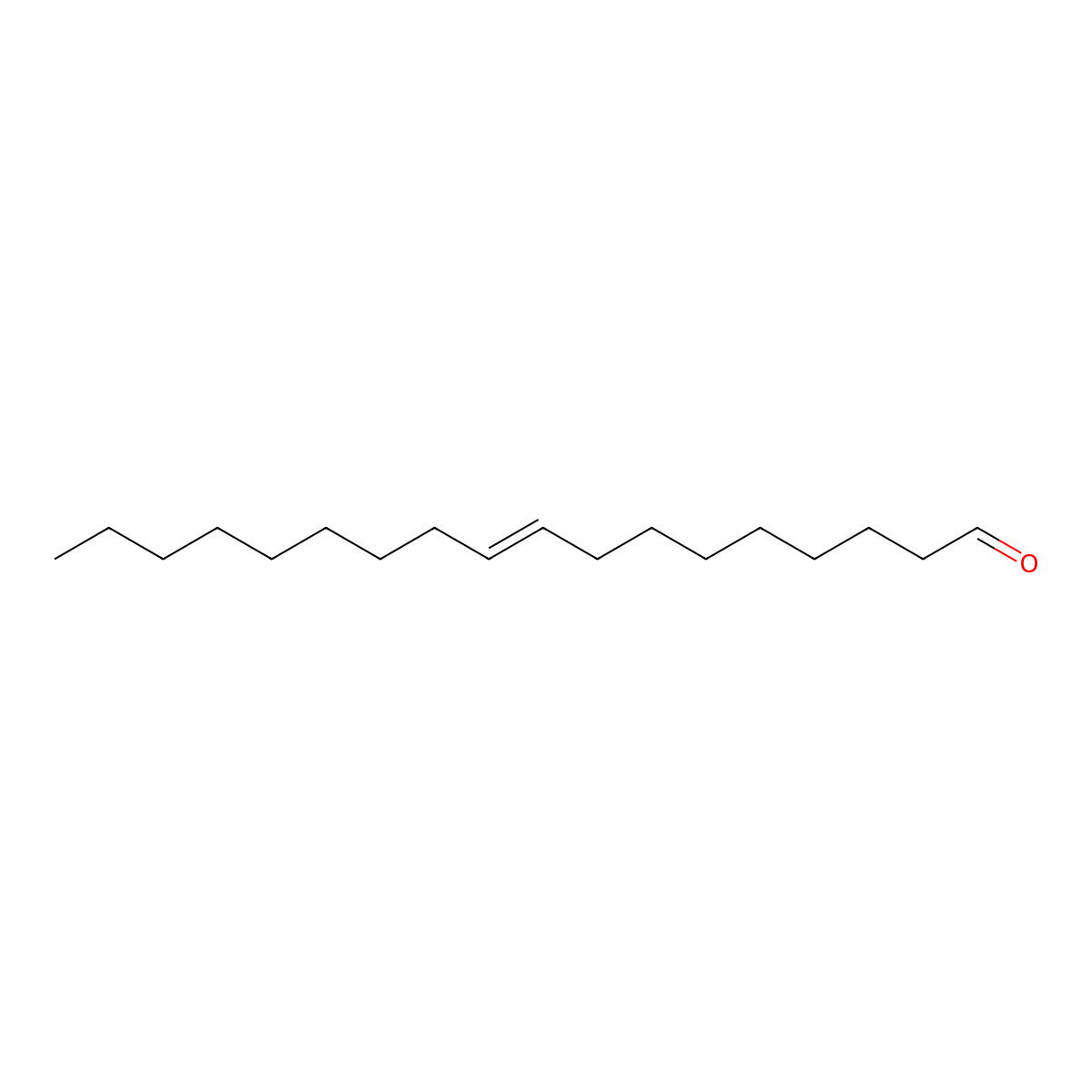 9-Octadecenal molecular structure, CAS 5090-41-5