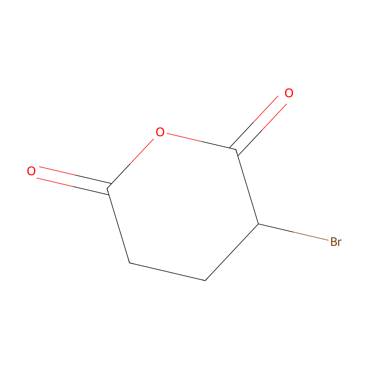 3-Bromodihydro-2H-pyran-2,6(3H)-dione molecular structure, CAS 50901-12-7