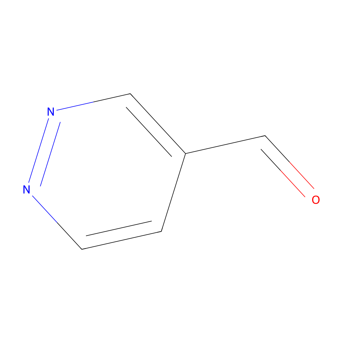 Pyridazine-4-carbaldehyde molecular structure, CAS 50901-42-3