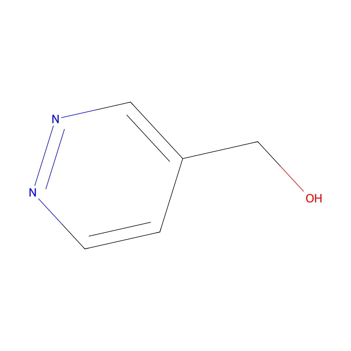 4-Hydroxymethylpyridazine molecular structure, CAS 50901-43-4