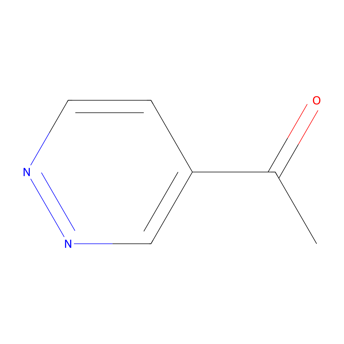 1-(Pyridazin-4-yl)ethan-1-one molecular structure, CAS 50901-46-7