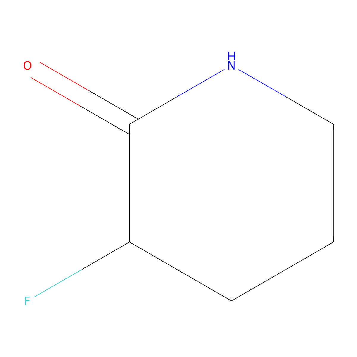 3-Fluoropiperidin-2-one molecular structure, CAS 50902-17-5