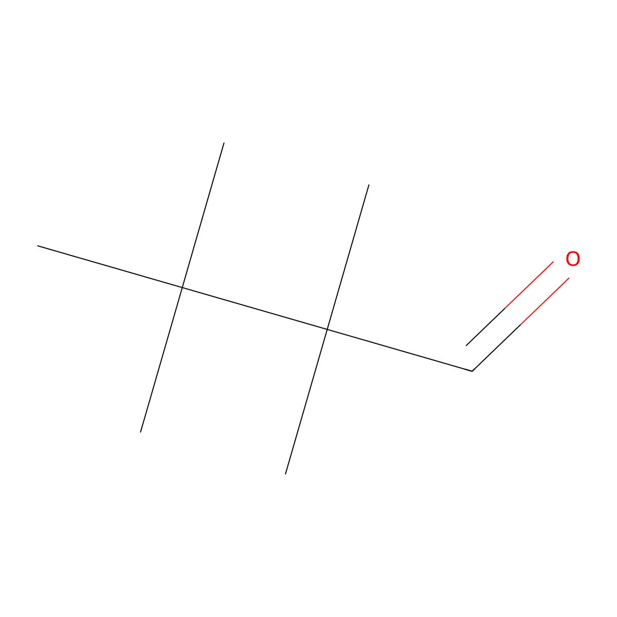 2,2,3,3-Tetramethylbutanal molecular structure, CAS 50902-71-1