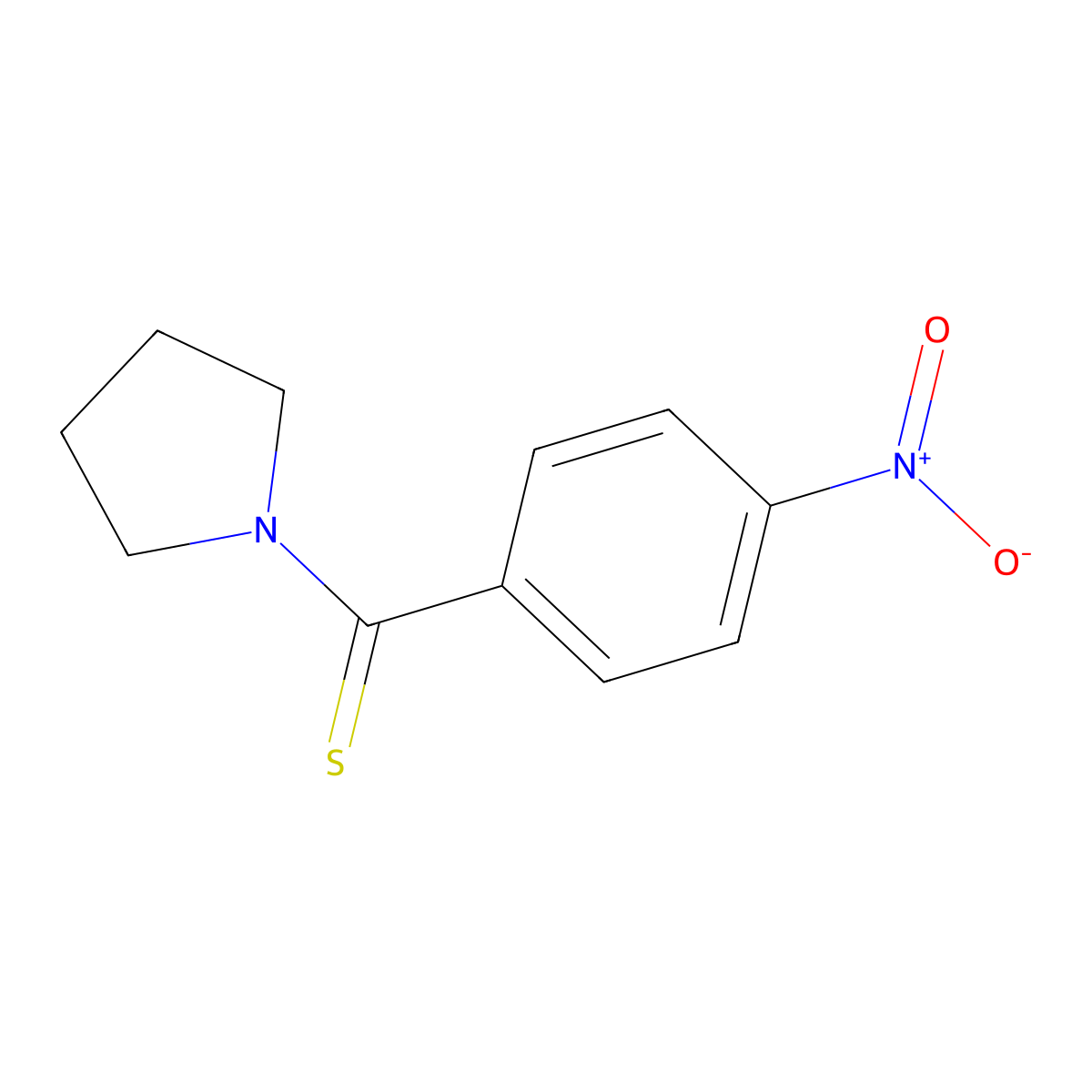 (4-Nitrophenyl)-pyrrolidin-1-ylmethanethione molecular structure, CAS 50903-06-5