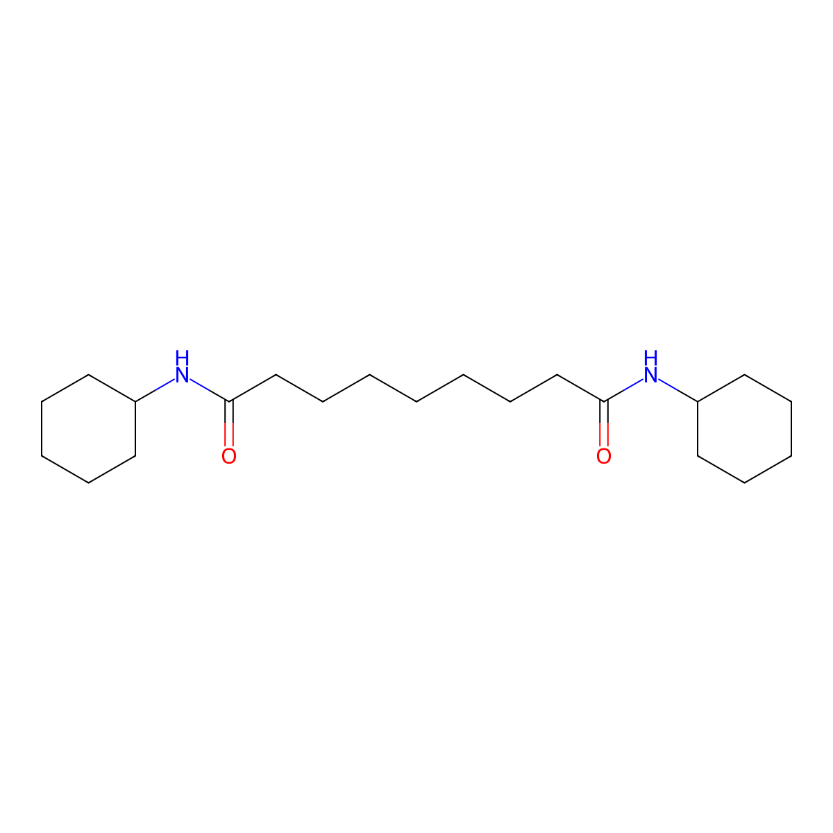 N,N'-dicyclohexylnonanediamide molecular structure, CAS 50905-03-8