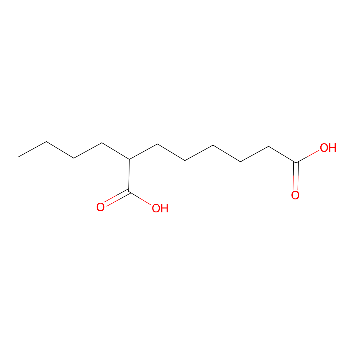 Octanedioic acid, 2-butyl- molecular structure, CAS 50905-10-7