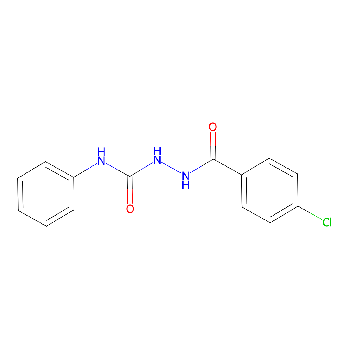 2-(4-chlorobenzoyl)-N-phenylhydrazinecarboxamide molecular structure, CAS 50906-25-7