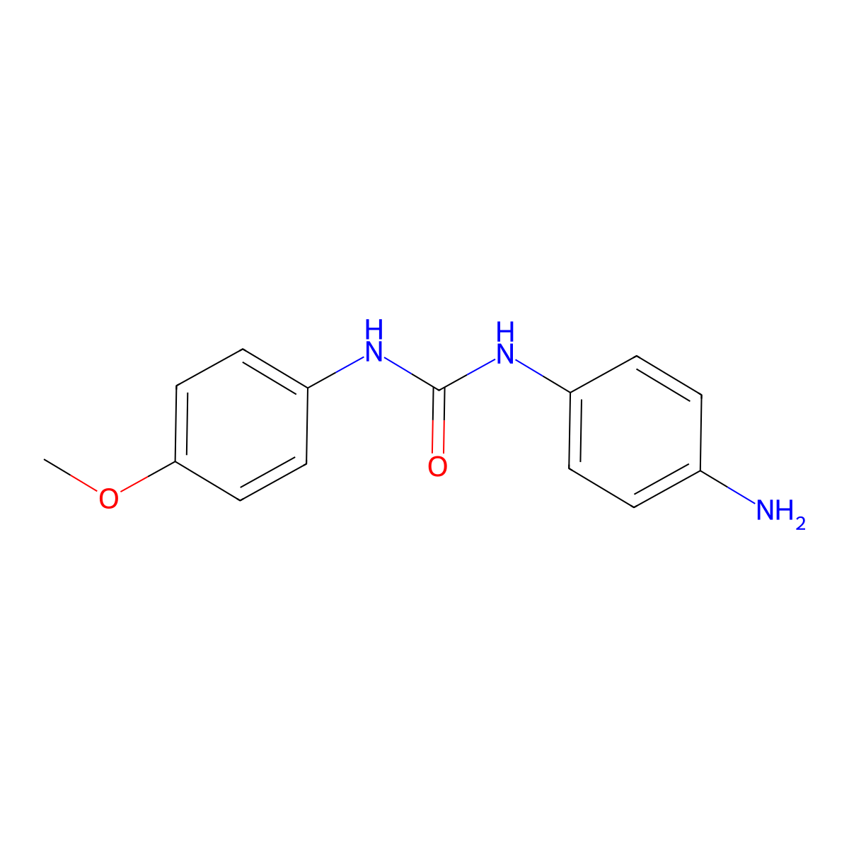 1-(4-Aminophenyl)-3-(4-methoxyphenyl)urea molecular structure, CAS 50906-32-6
