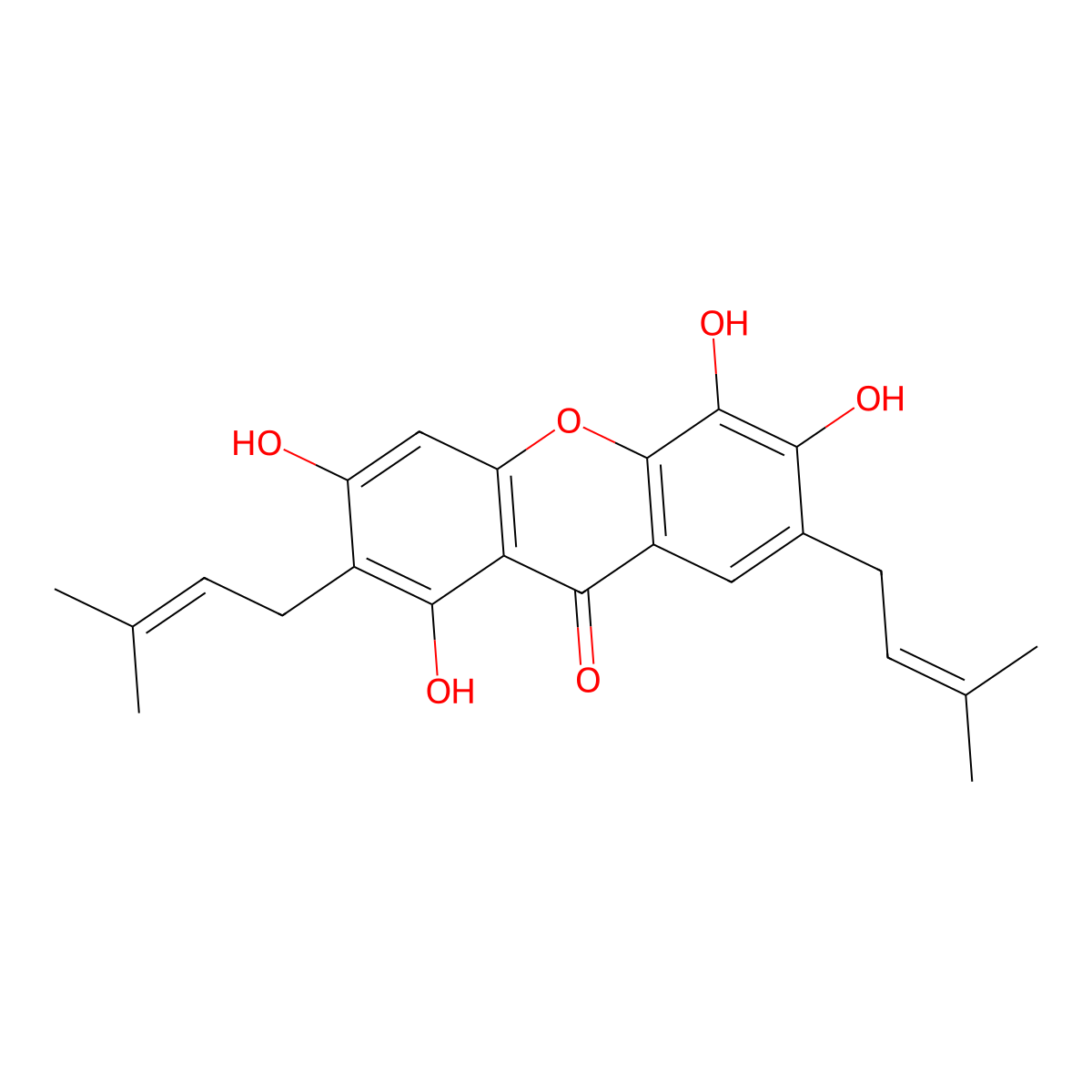 Toxyloxanthone D molecular structure, CAS 50906-63-3