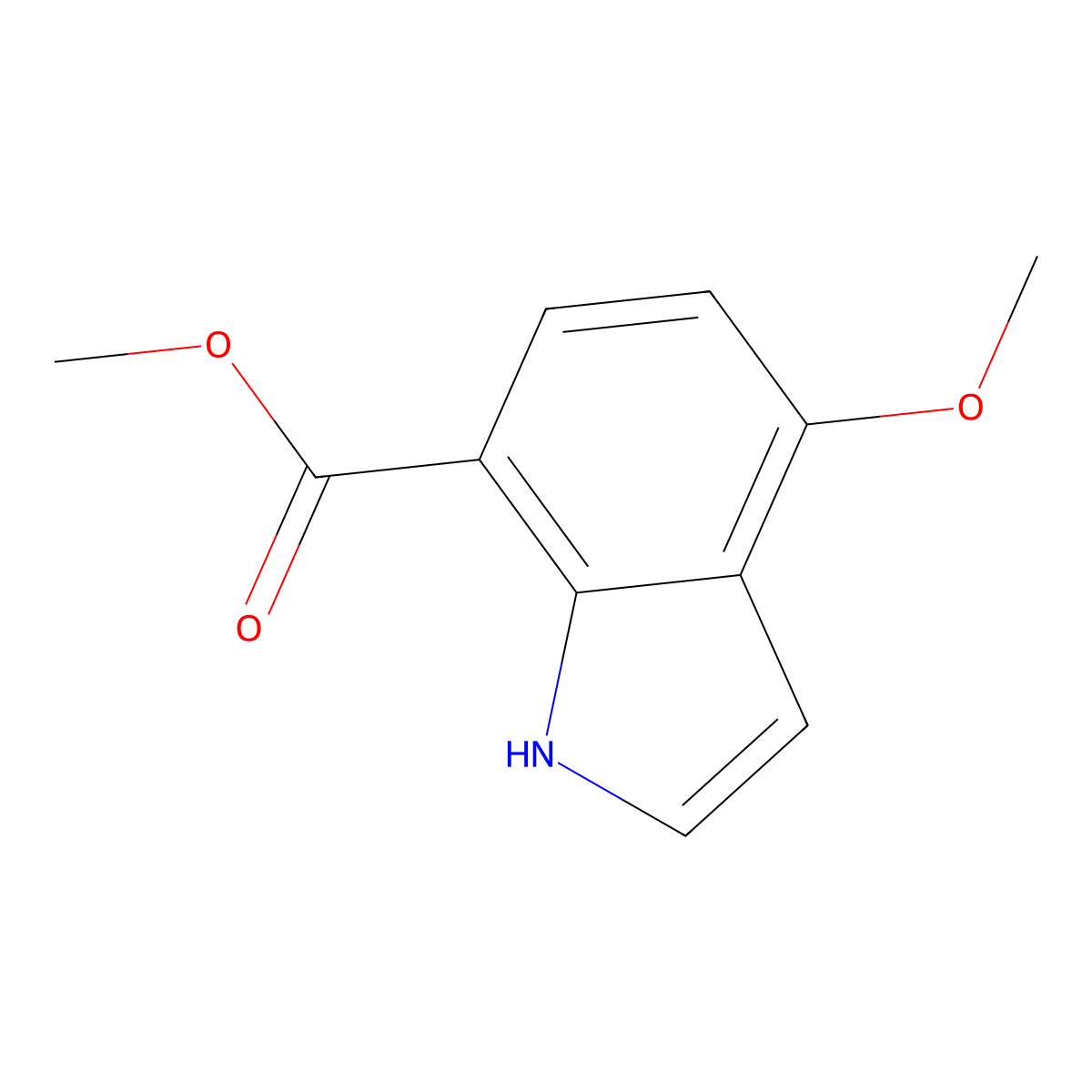Methyl 4-methoxy-1H-indole-7-carboxylate molecular structure, CAS 509073-61-4